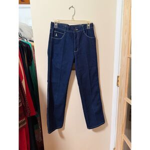Vintage 70s Rene of France NWOT Flare Jeans 29x29 Dark Denim High Rise Western